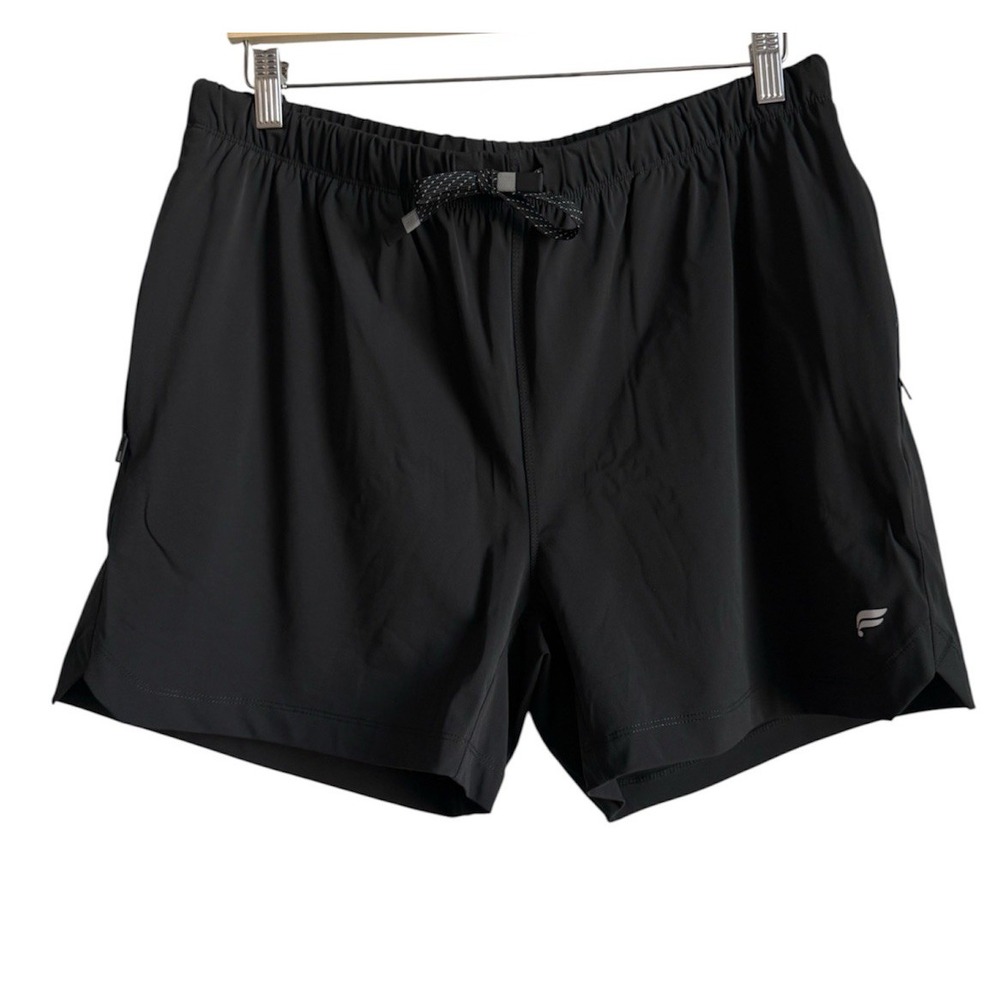 Fabletics Mens The One Short Black 4.5" Inseam Lined Gym Training Run Shorts XL